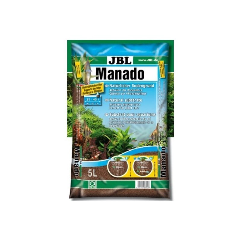 JBL Manado 5L - Sustrato natural para acuarios de agua dulce