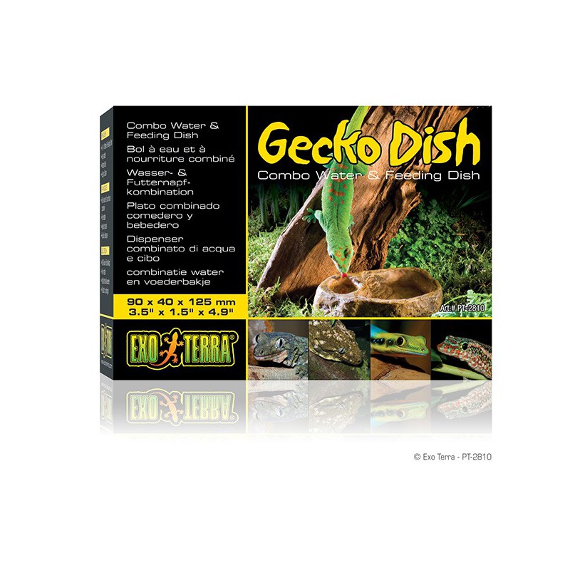 Bebedero y Comedero para Geckos - Exo-Terra Gecko Dish