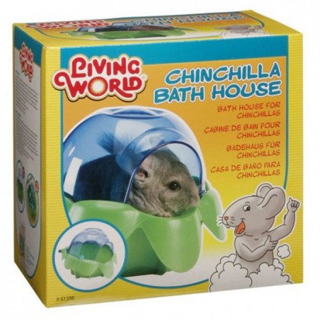Bañera para Chinchillas Living World Bath House
