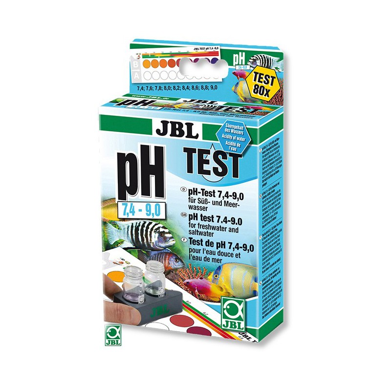 JBL pH Test 7,4-9,0 - test de agua para acuarios