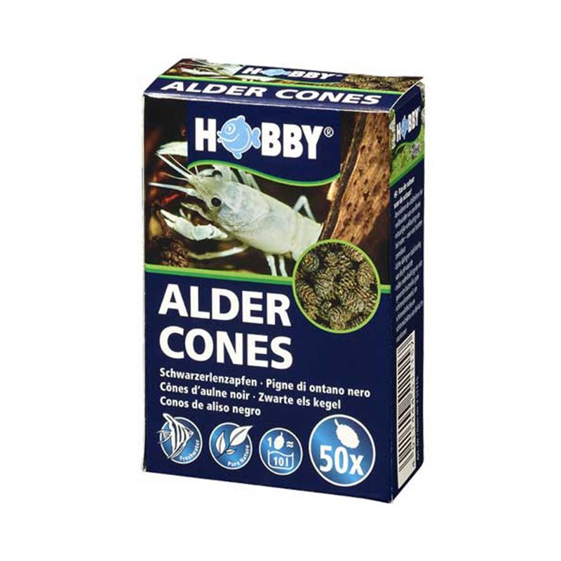 Hobby Alder Cones - piñas de aliso para acuarios