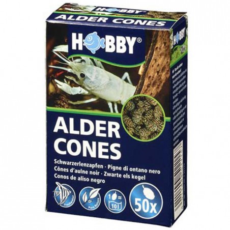 Hobby Alder Cones - piñas de aliso para acuarios