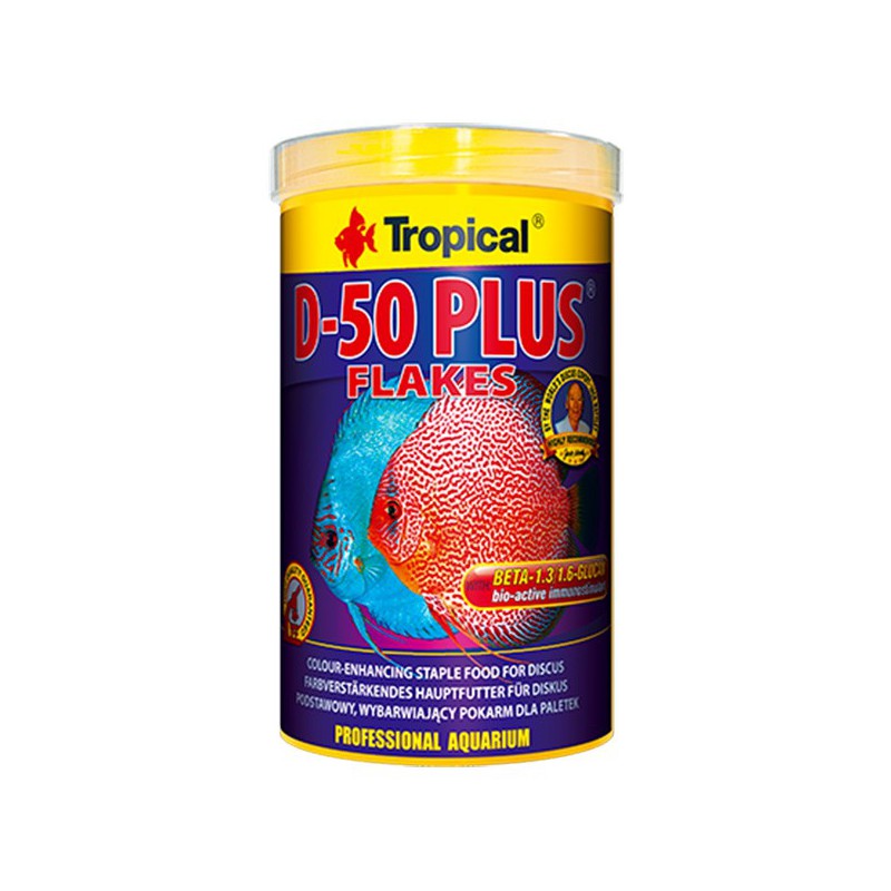 TROPICAL D-50 Plus Flakes - comida para peces disco