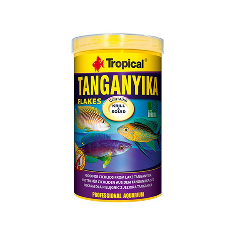 TROPICAL TANGANYIKA Flakes - comida para peces cíclidos de Tanganika