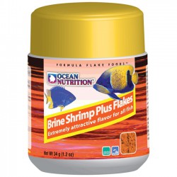 Ocean Nutrition Brine Shrimp Plus Flakes - comida para peces marinos tropicales