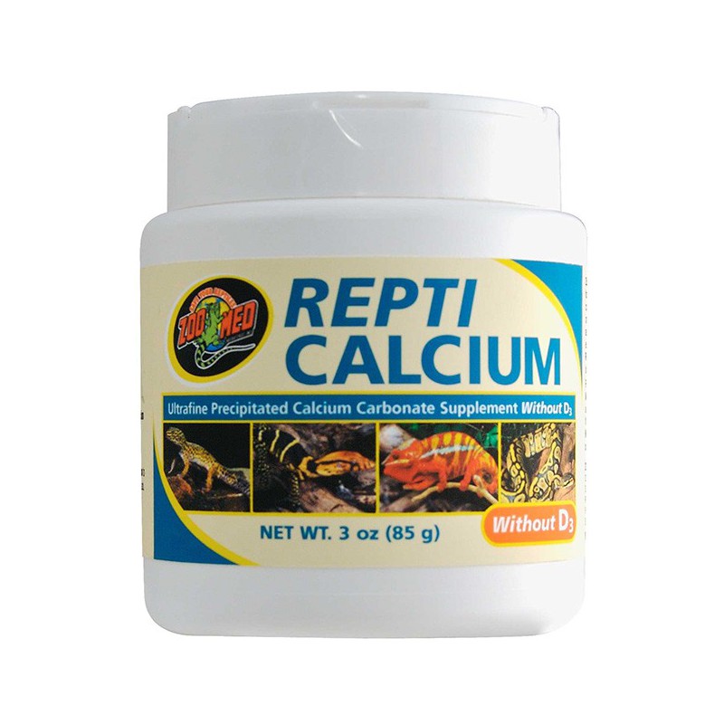 Zoo Med Repti Calcium without D3 - suplemento de calcio sin vitamina D3