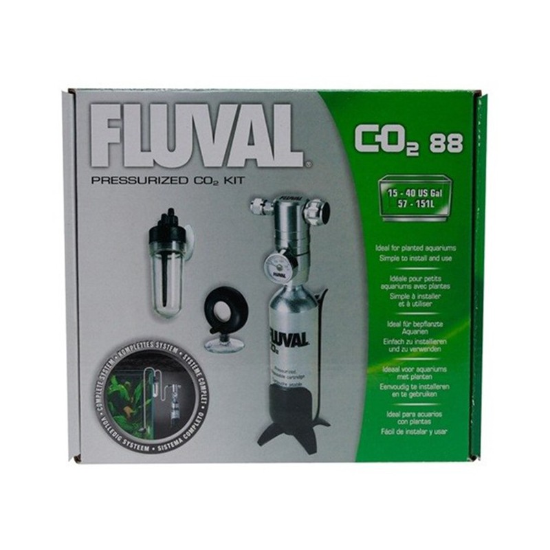 Fluval Kit de CO2 Presurizado de 88gr