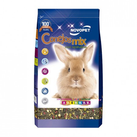 Alimento Novopet Premium Mix para Conejos Adultos
