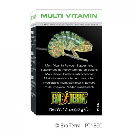 Exo-Terra Multivitaminas para Reptiles y Anfibios - 30 gr