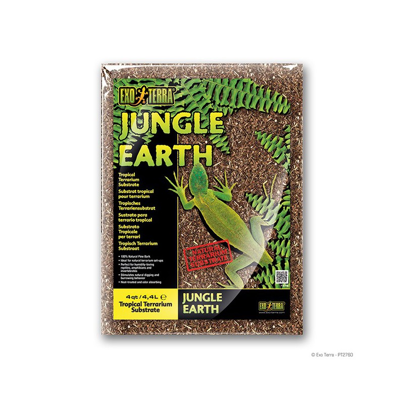 Exo-Terra Jungle Earth 4,4L - Sustrato para Terrarios Tropicales