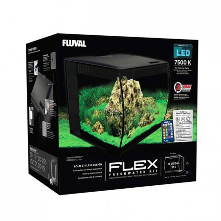 Acuario Fluval Flex de 57 litros - color negro