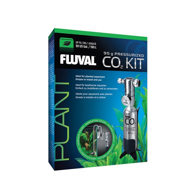Fluval Kit CO2 95gr para acuarios de agua dulce