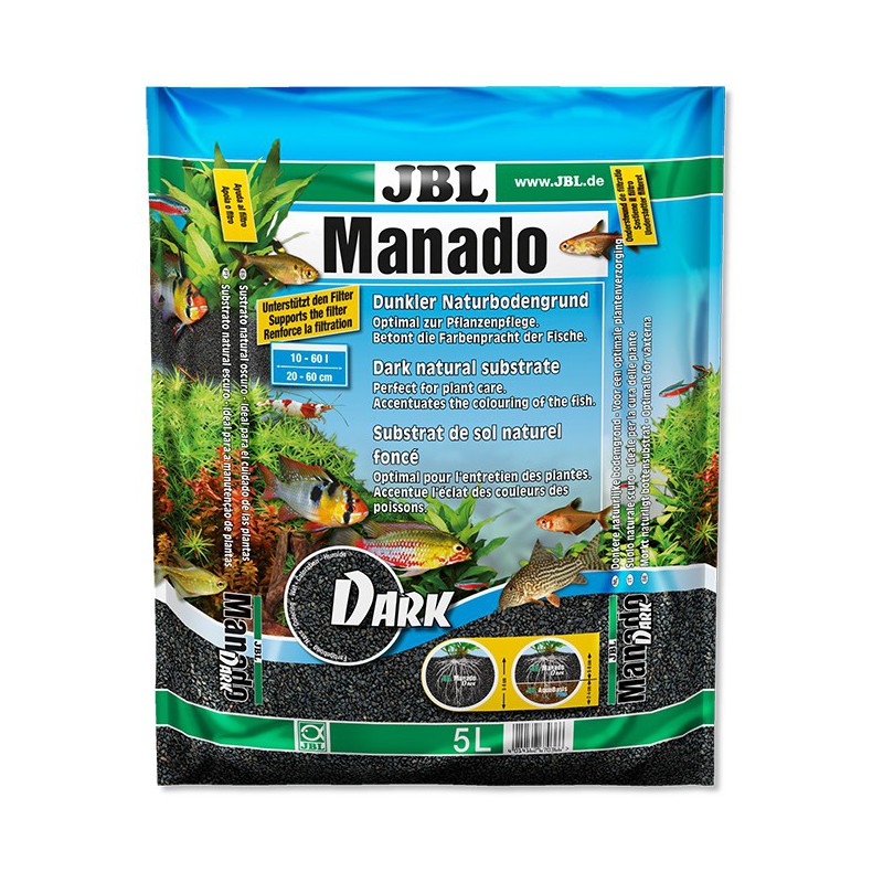 JBL Manado Dark - sustrato para acuarios de agua dulce
